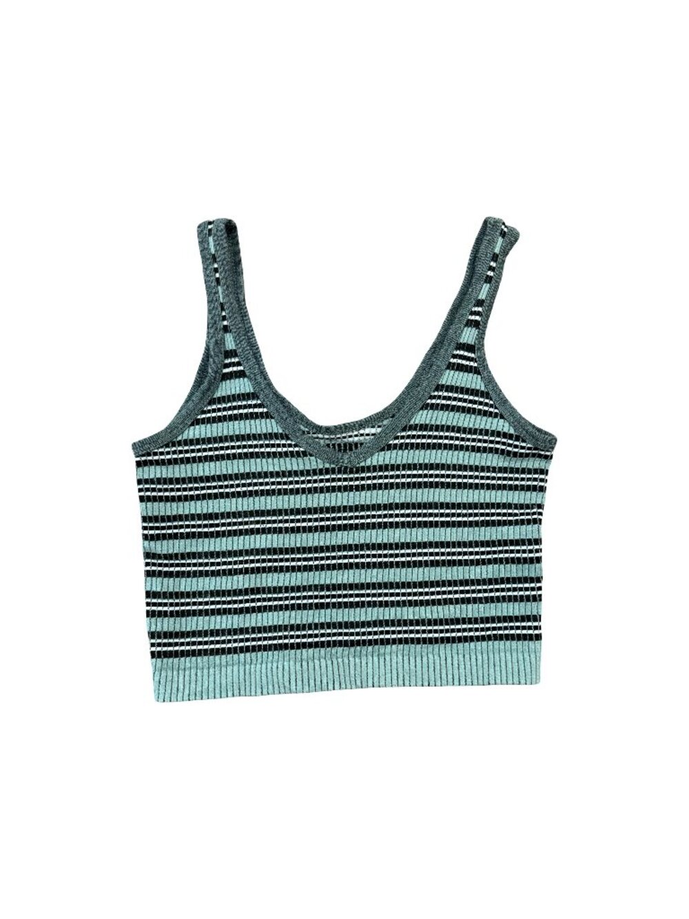 Urban Outfitters Striped Cropped Tank Top